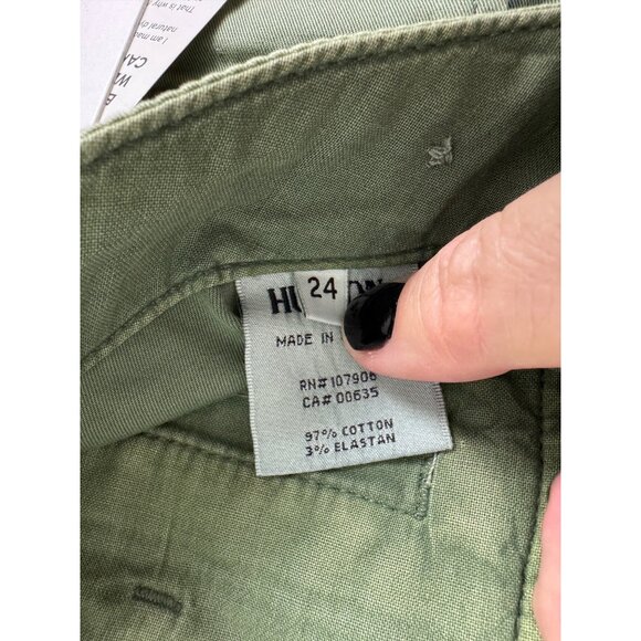 Hudson Nell Cargo Skirt Womens Sz 24 OliveGreen Cotton Blend NWT Y2K Style *Read - Picture 5 of 14